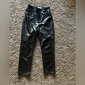Abercrombie curve love faux leather jeans size 29